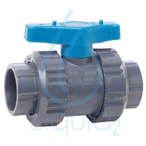Válvula de Bola con Doble Universal Lisa 1.5 - 2" | Liquid2 Importadores de Equipos y Accesorios Para Piscina y Spa